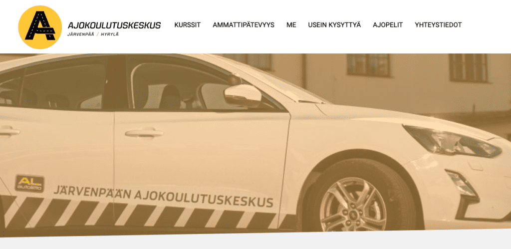 Järvenpään Ajokoulutuskeskus: More leads and sales directly from the website
