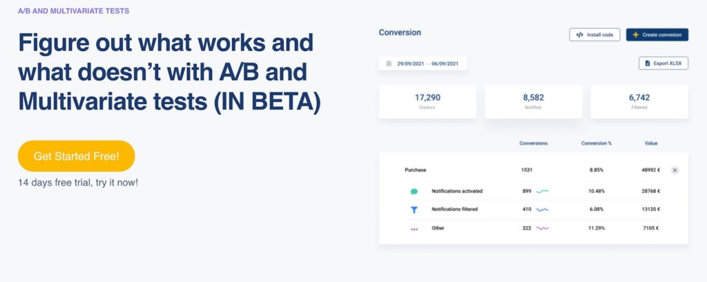 ab tests mit Trustmary