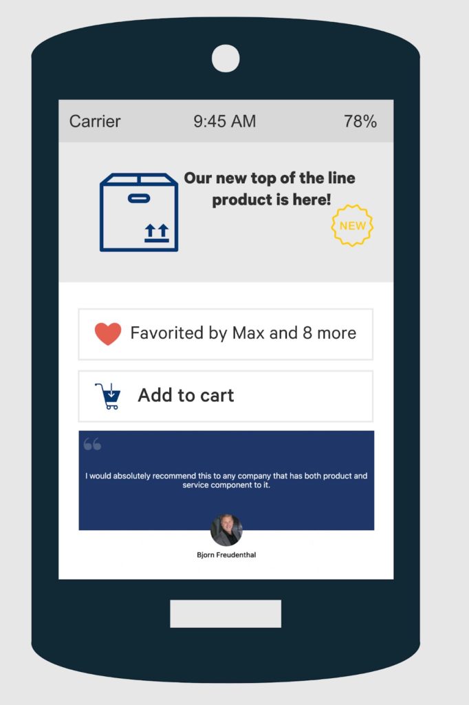supporting copy near cta