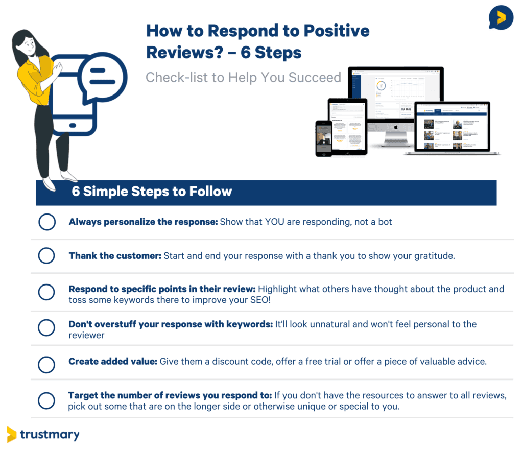 how to respond to positive reviews