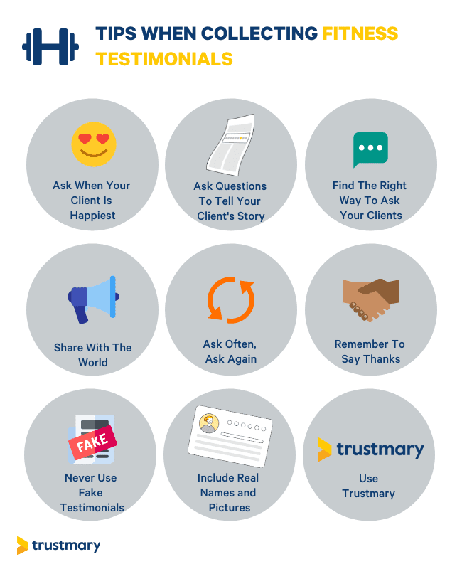 tips when collecting fitness testimonials
