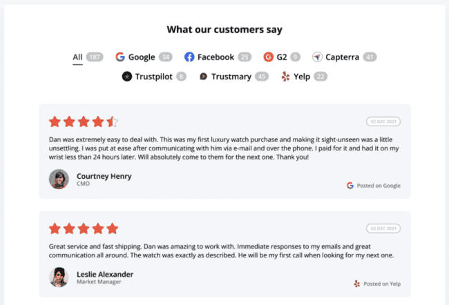 trustmary review import