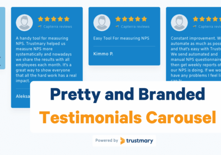 Pretty and Branded Testimonials Carousel that Creates Value