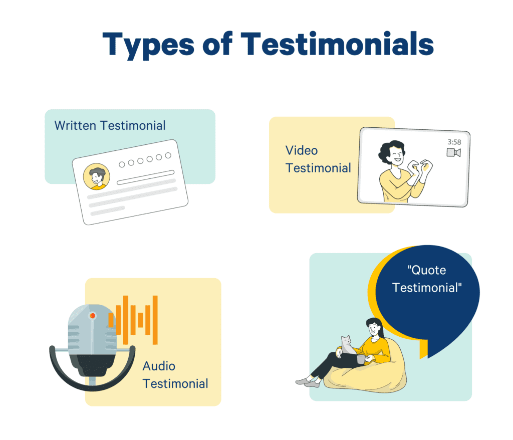 types of testimonials
