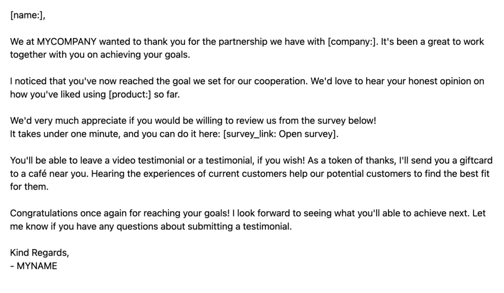 formal b2b testimonial letter