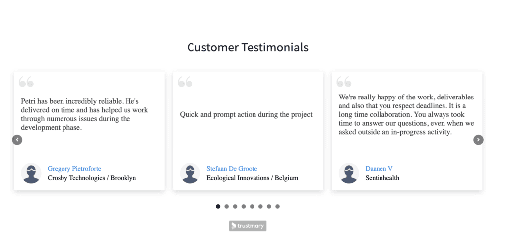 social proof example