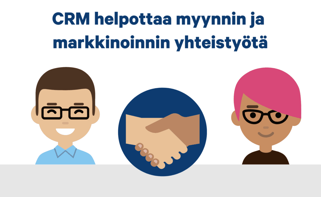 crm helpottaa yhteistyötä