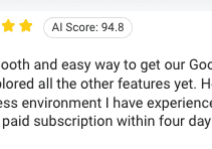 New feature: AI Score for reviews