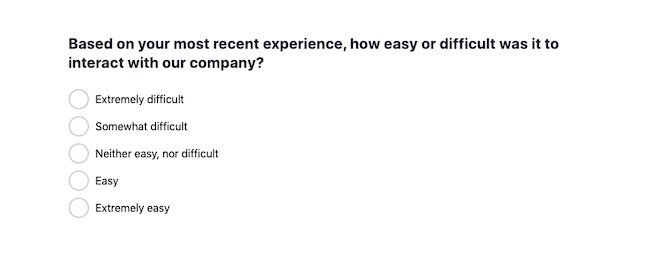 customer service expectation 5 point scale survey