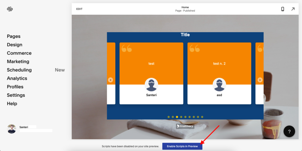 testimonials-trustmary-squarespace testimonial carousel in squarespace