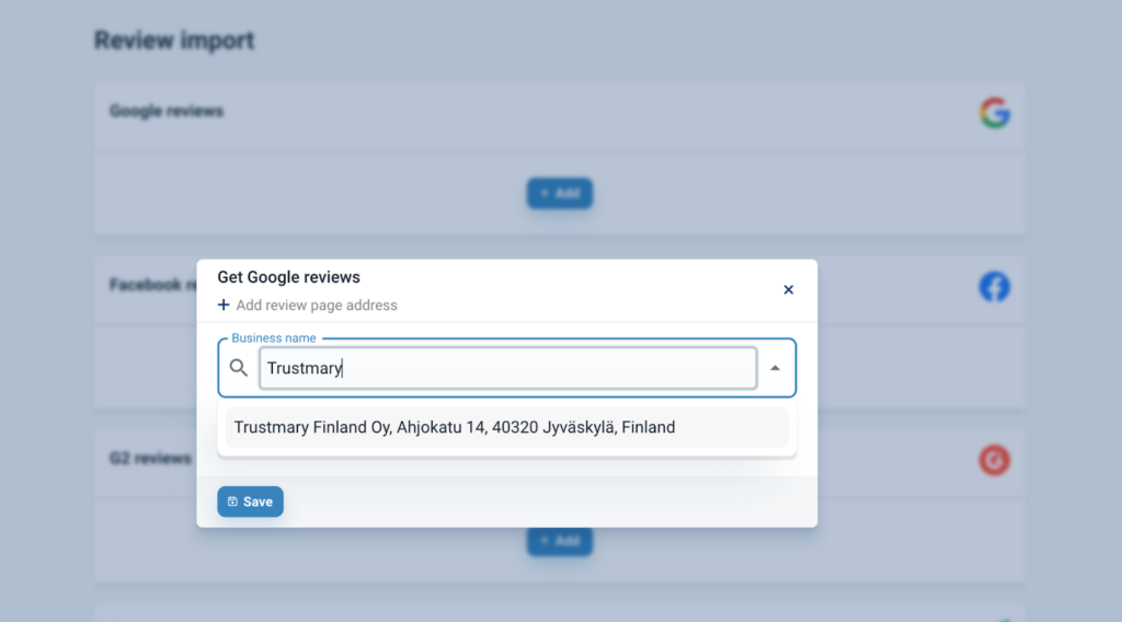 Importer des avis Google existants pour les utiliser sur le site Web