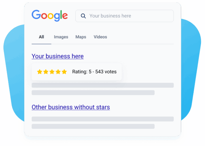 review schema markup helps you showcase star rating on google search results