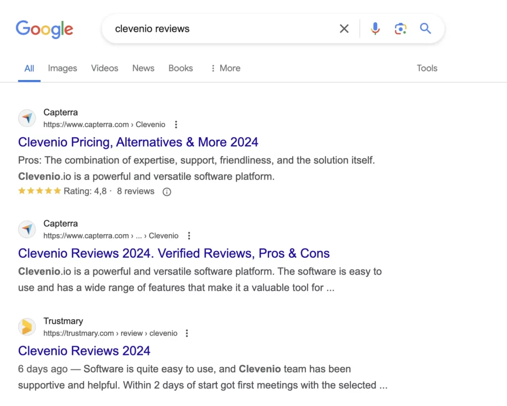 Parhaat esimerkit arvostelujen näyttämisestä SERP:ssä