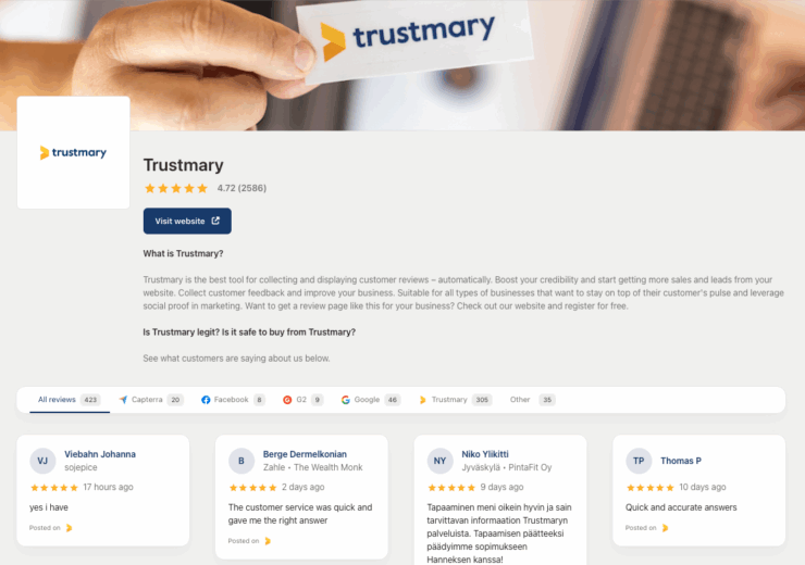 Review Page: Showcase All Your Reviews and Boost SEO