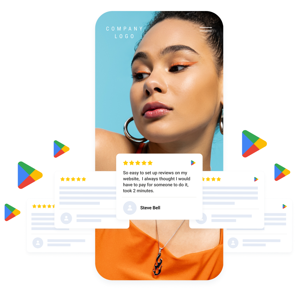 google play review widget
