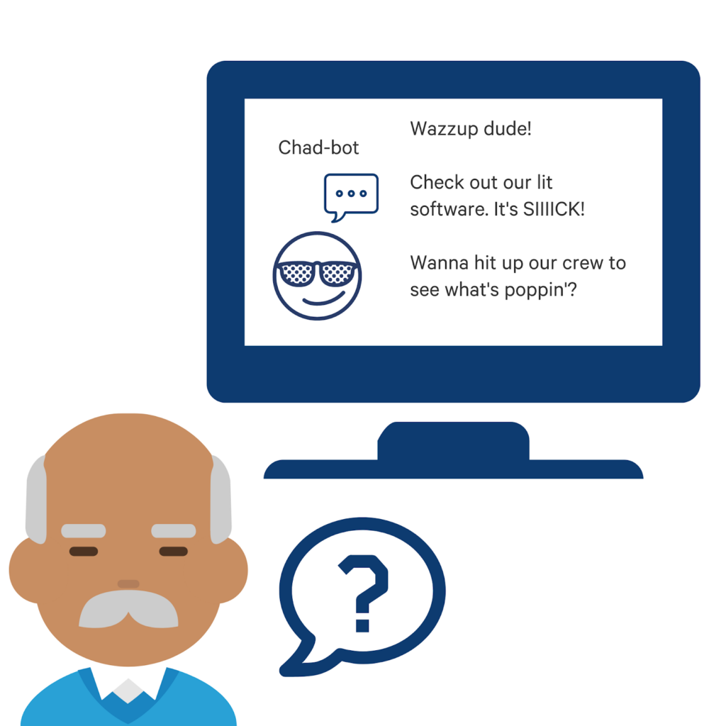 use language in chatbots that customers understand