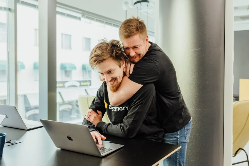 pasi fooling around with santeri