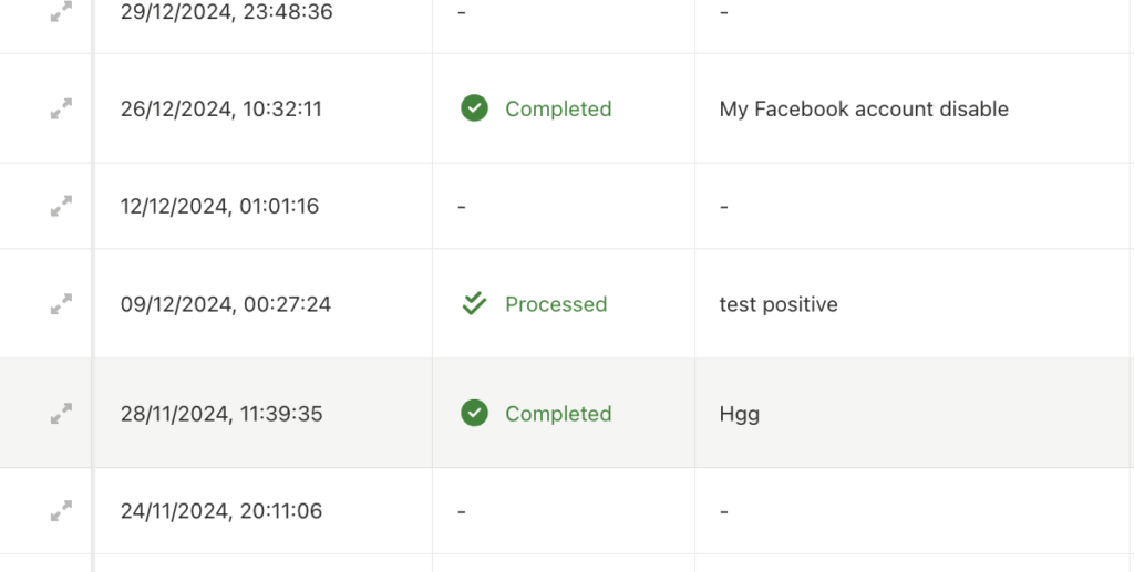 Mark responses as processed