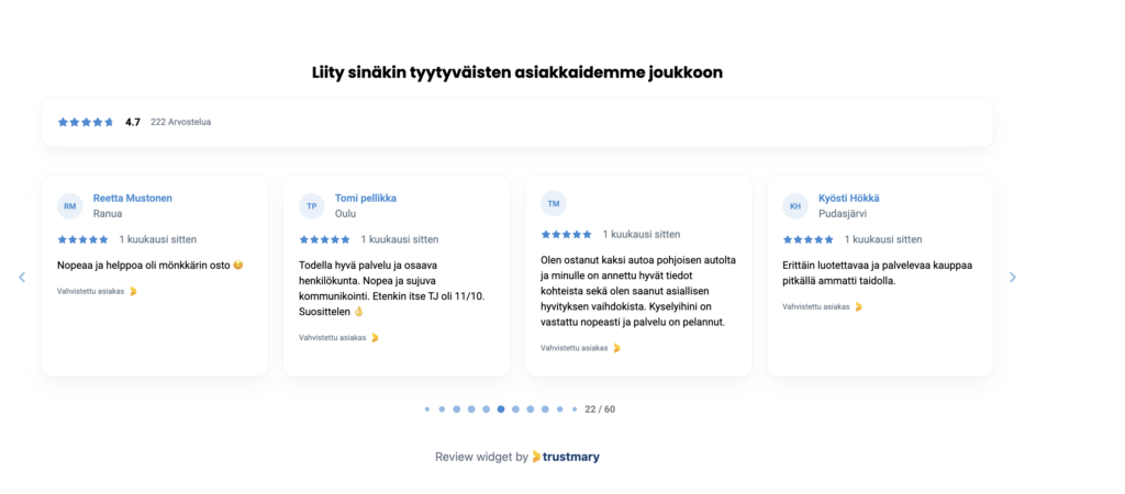 reviews of the website Northern Car