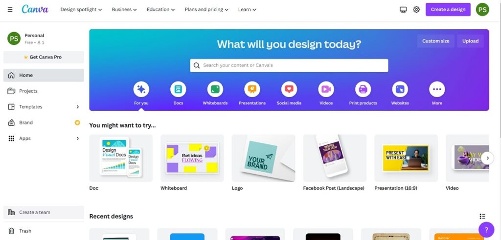canva website