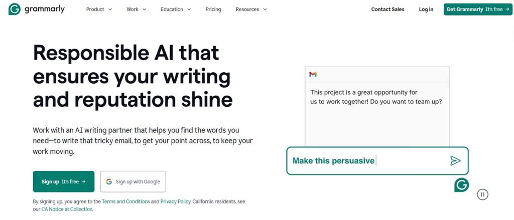 grammarly website